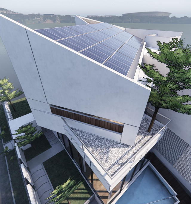 Tampil Kekinian dengan 10 Inspirasi Desain Rumah Atap Miring Berikut Ini