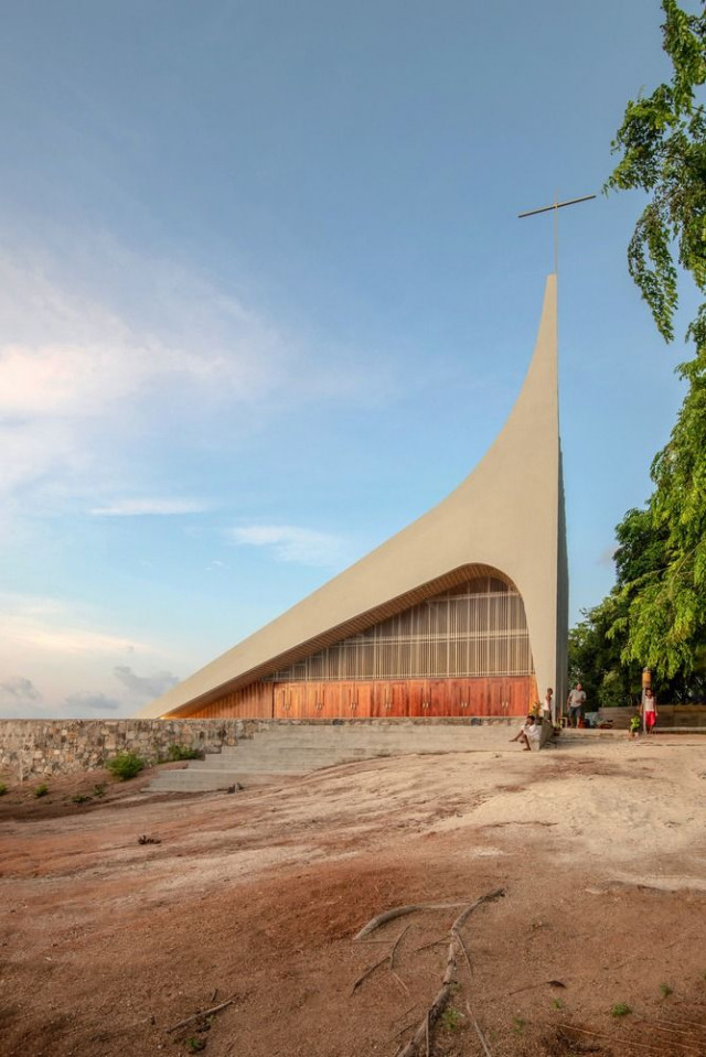 The Beautiful Stasi Santa Maria Karunia Bakti Church Built in the Spirit of Gotong Royong
