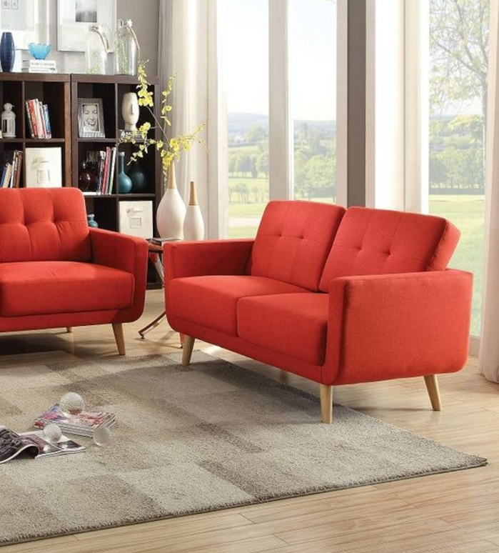 Deco Ruang Tamu Sofa Merah / Cat Ruang Tamu 2 Warna Merah Dan Krem